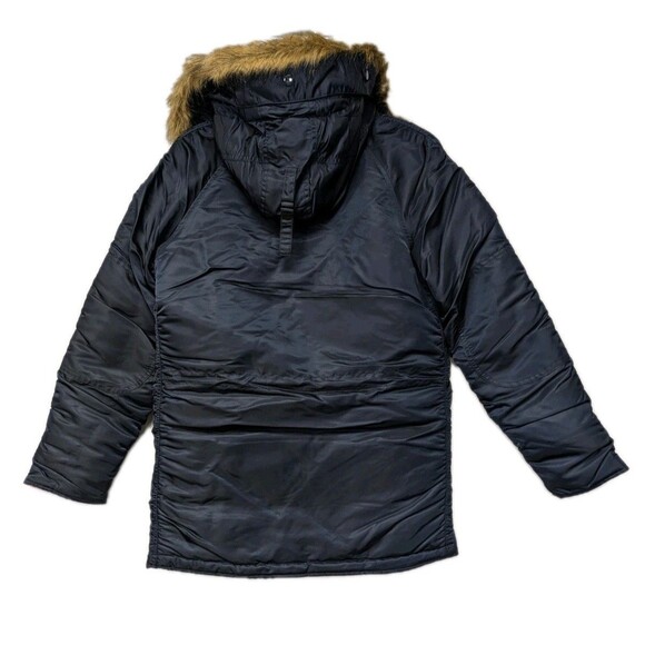 Alpha Industries N-3B Slim Fit Parka Mens XS US Army Jacket Blue MJN31210C1 NEW - Picture 9 of 16